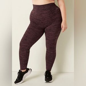 PINK SEAMLESS HIGH WAIST RELAXED JOGGER BLK and Dark Pink Mix color
